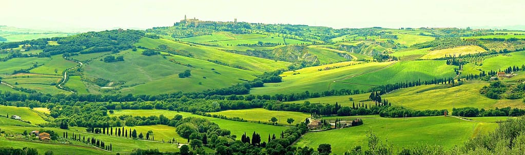 The Val d'Orcia in Tuscany