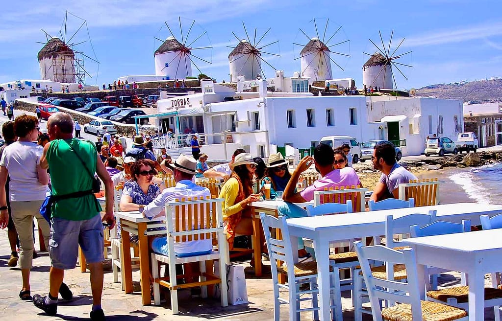 View of Windmills from Kastro's