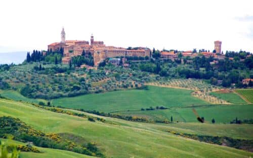 View of Pienza from Monticciello